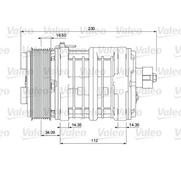 Kompresor, klimatizace VALEO 815909
