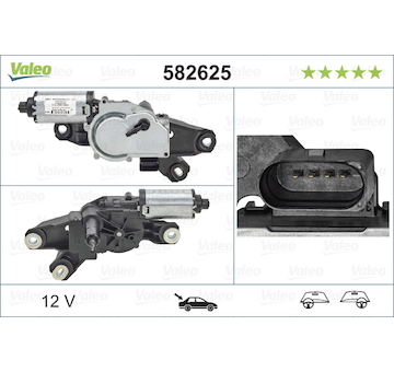 Motor stěračů VALEO 582625