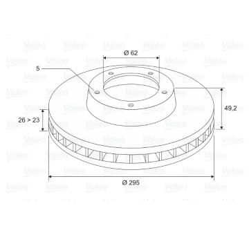 Brzdový kotouč VALEO 197187