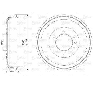 Brzdový buben VALEO 237019