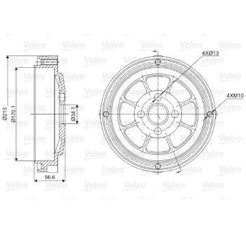 Brzdový buben VALEO 237022