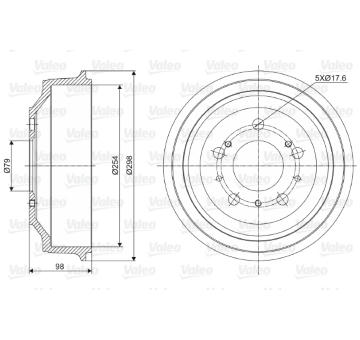 Brzdový buben VALEO 237028