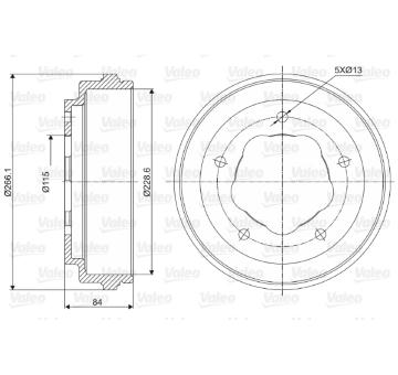 Brzdový buben VALEO 237038