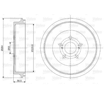 Brzdový buben VALEO 237050
