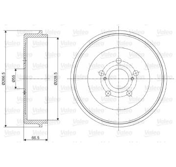 Brzdový buben VALEO 237084