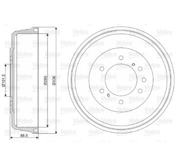 Brzdový buben VALEO 237108