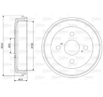 Brzdový buben VALEO 237109