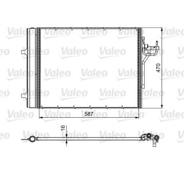 Kondenzátor, klimatizace VALEO 814017