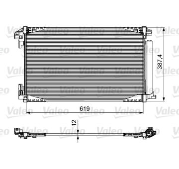 Kondenzátor, klimatizace VALEO 814027