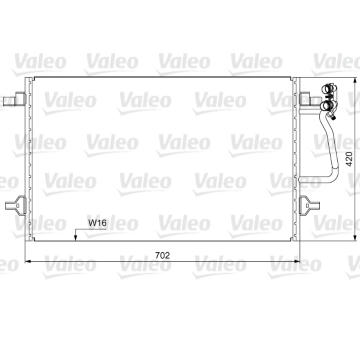 Kondenzátor, klimatizace VALEO 814030