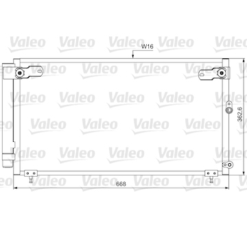 Kondenzátor, klimatizace VALEO 814047