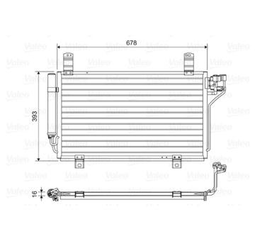 Kondenzátor, klimatizace VALEO 814048