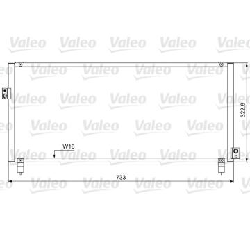 Kondenzátor, klimatizace VALEO 814052