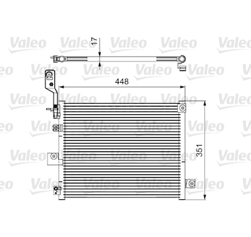 Kondenzátor, klimatizace VALEO 814084