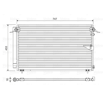 Kondenzátor, klimatizace VALEO 814112