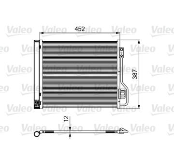 Kondenzátor, klimatizace VALEO 814114
