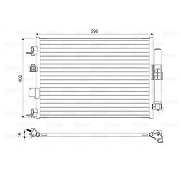 Kondenzátor, klimatizace VALEO 814161