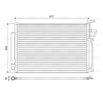 Kondenzátor, klimatizace VALEO 814166
