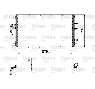 Kondenzátor, klimatizace VALEO 814374