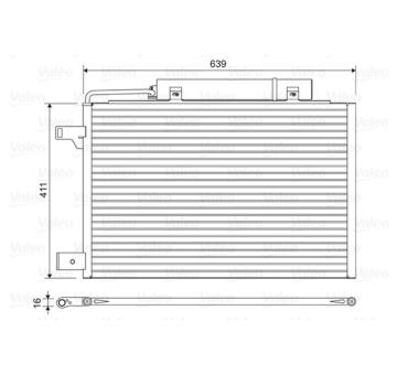 Kondenzátor, klimatizace VALEO 814376