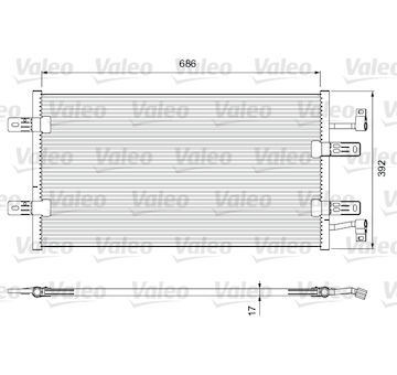 Kondenzátor, klimatizace VALEO 814398