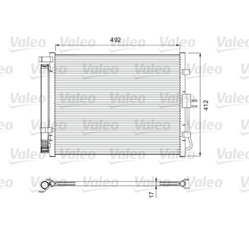 Kondenzátor, klimatizace VALEO 814402