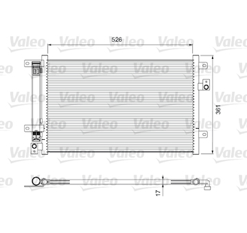 Kondenzátor, klimatizace VALEO 814405