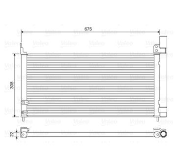 Kondenzátor, klimatizace VALEO 814415