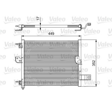 Kondenzátor, klimatizace VALEO 814422