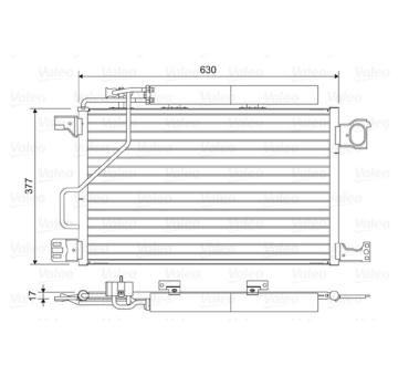 Kondenzátor, klimatizace VALEO 814423