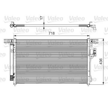 Kondenzátor, klimatizace VALEO 814425