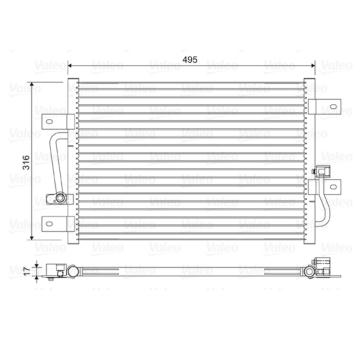 Kondenzátor, klimatizace VALEO 814426