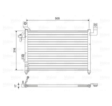 Kondenzátor, klimatizace VALEO 814427