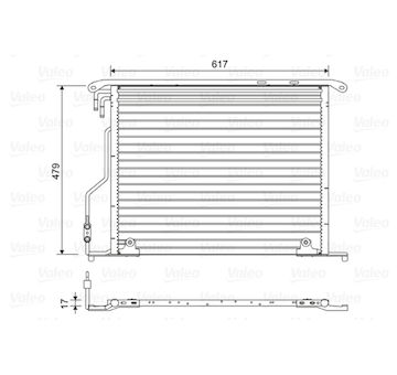 Kondenzátor, klimatizace VALEO 814434