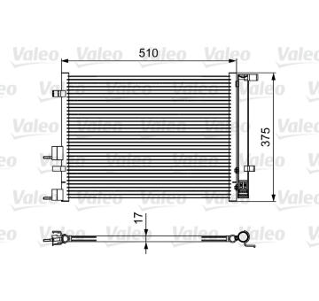 Kondenzátor, klimatizace VALEO 814435