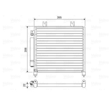 Kondenzátor, klimatizace VALEO 814437