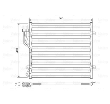Kondenzátor, klimatizace VALEO 814439