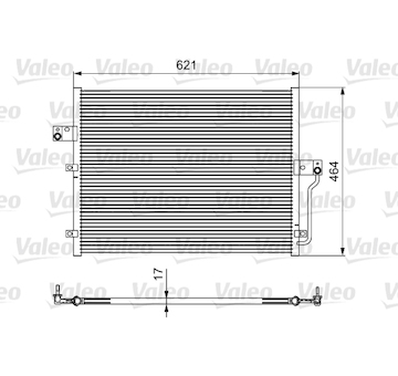 Kondenzátor, klimatizace VALEO 814441