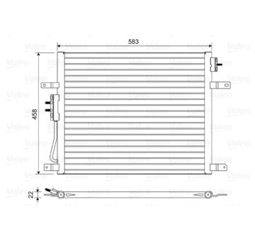 Kondenzátor, klimatizace VALEO 814443