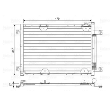 Kondenzátor, klimatizace VALEO 814444