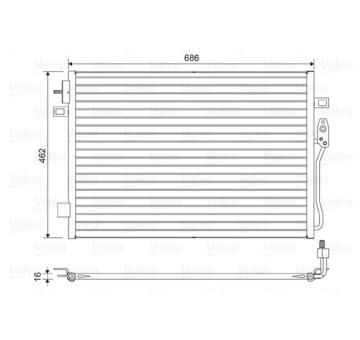 Kondenzátor, klimatizace VALEO 814453