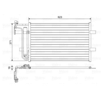 Kondenzátor, klimatizace VALEO 814455
