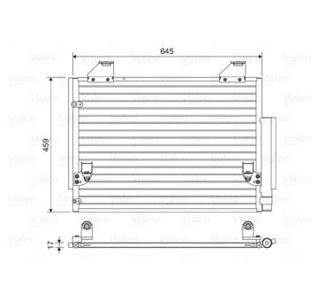 Kondenzátor, klimatizace VALEO 814457
