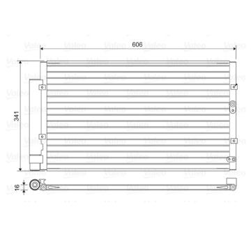 Kondenzátor, klimatizace VALEO 814458