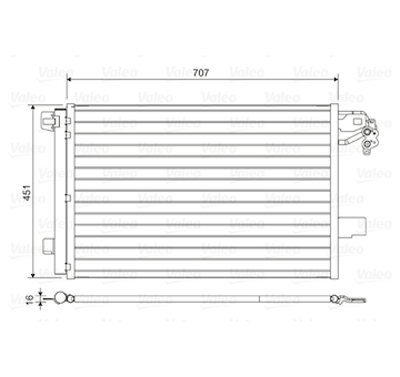 Kondenzátor, klimatizace VALEO 814461