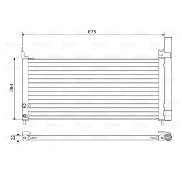 Kondenzátor, klimatizace VALEO 814464
