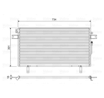 Kondenzátor, klimatizace VALEO 814489