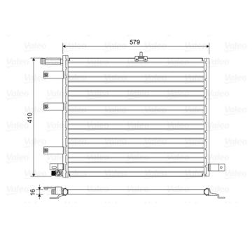 Kondenzátor, klimatizace VALEO 814490