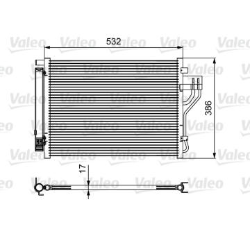 Kondenzátor, klimatizace VALEO 814494