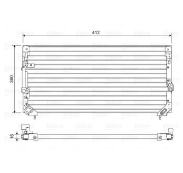 Kondenzátor, klimatizace VALEO 814495